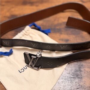 Louis Vuitton Black and Brown Belt Bag